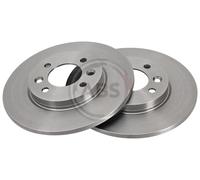 Rear Set 2x Brake Discs A.B.S. 16238 for Renault 21/Espace (86-94)