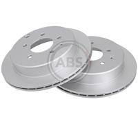 Rear Set 2x Brake Discs A.B.S. 16577 for Mazda MPV (88-99)