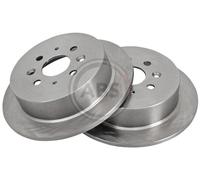 Rear Set 2x Brake Discs A.B.S. 16603 for Kia Shuma/Sephia/Mentor (93-01)