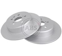 Rear Set 2x Brake Discs A.B.S. 16616 for Toyota Celica (89-94)