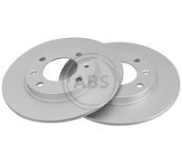 Rear Set 2x Brake Discs A.B.S. 16876 for Peugeot/Citroen 206/106/306/Xsara/Saxo/