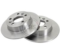 2x Brake disc solid 17048 A.B.S. for RENAULT ESPACE Mk III AVANTIME