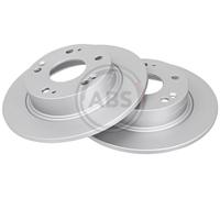 Rear Set 2x Brake Discs A.B.S. 17465 for Honda Accord (04-08)