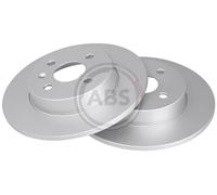 Rear Set 2x Brake Discs A.B.S. 17523 for Vauxhall Combo/Astra/Meriva/Combo/Astra
