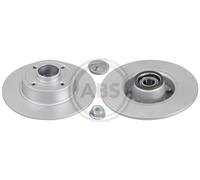 Rear Set 2x Brake Discs A.B.S. 17542C for Renault Wind/Twingo/Clio/Modus/Grand M