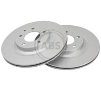 Rear Set 2x Brake Discs A.B.S. 17696 for Mazda RX8 (03-12)