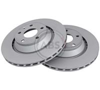 Rear Set 2x Brake Discs A.B.S. 17861 for Audi TT (07-14)