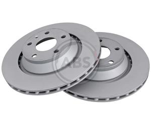Rear Set 2x Brake Discs A.B.S. 17861 for Audi TT (07-14)