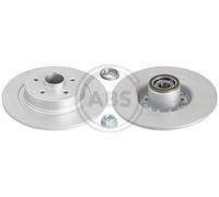 Rear Set 2x Brake Discs A.B.S. 18153C for Renault Clio/Megane (05-14)