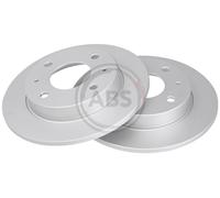 Rear Set 2x Brake Discss A.B.S. 17671 for Mitsubishi/Smart Colt/Forfour (03-13)