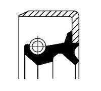 REAR SHAFT SEAL WHEEL HUB FITS: PEUGEOT BOXER BUS 2.0 I/2.5 D/1.9 TD/2.5 TD/2