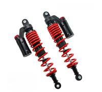 Rear Shock Absorber 360MM Universal Motorcycle Shock Absorber Suspension Damper Spring Modified Moto Accessories Front Shocks(Red and Black)