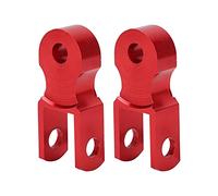 Rear Shock Absorber Height Extension Riser, Aluminum Alloy, M10 Mounting Hole, 2pcs Red - Durable Construction, Easy Installation, Fits Most Motorcycles (Pink)