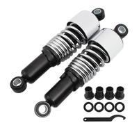 Rear Shock Absorber Motorcycle Hydraulic Shock Absorber Rear Suspension For Touring For Glide For Road King XL Scooter Bicycle Shock Absorbers(Chrome Black)