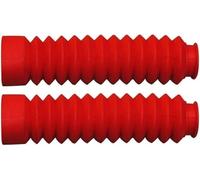 Rear Shock Absorber Motorcycle Shock Absorber Rubber Protector 2pcs(Red)