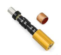 Rear shock bushing tool kit for mountain bikes featuring precision installation window and scale, compatible with multiple bearing types (gold)