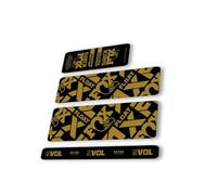 Rear Shock Replacement Decal Sticker Compatibale for Fox 2022 Float X Performance Elite Series Gold (Glossy)