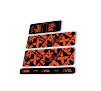 Rear Shock Replacement Decal Sticker Compatibale for Fox 2022 Float X Performance Series Orange (Matte)
