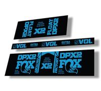 Rear Shock Replacement Decal Sticker Compatibale for Fox Float DPX2 2021 Factory Series Blue (Matte)