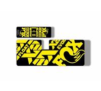 Rear Shock Replacement Decal Sticker Compatibale for Fox Float X2 2021 Factory Series Yellow (Glossy)