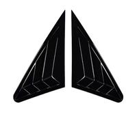 Rear Side Spoiler For A3 For S3 For 8V Sedan Rear Window Louvers Enhance Aesthetics Non-Compatible With Sportback ABS Plastic Rear Window Side Spoiler Wing(Gloss Black)