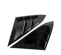 Rear Side Window Louvers Air Vent Scoop Shades Cover Trim Blinds Carbon For Civic 10th Gen 2016 2017 2018 2019 2020 Sedan(Gloss black)