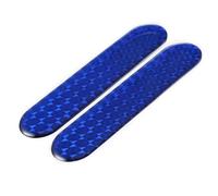Rear Side Window Louvers Car Reflective Sticker Door Safety Warning Mark Reflector Tape Strips Auto Motorcycle Bike Stickers With 3 Colors Side Window Sunshades(Blue)