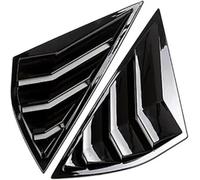 Rear Side Window Louvers Carbon Fiber/Glossy Black Car Rear Side Window Scoop Louvers Cover For Ford Electric Horse Mustang Mach-E 2021-2022