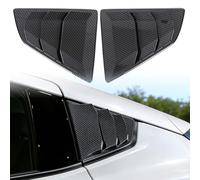 Rear Side Window Louvers Compatible with @Nis&san 370Z Z34 2009-2020 ABS Car Rear Side Window Door Glass Louver Shutter Trim Car Triangular Window Decoration (Carbon Fiber Pattern)