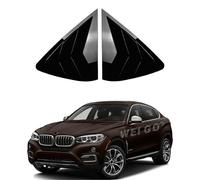 Rear Side Window Louvers for BMW X6 F16 2015 2016 2017 2018 2019,Window Louver Covers,Quarter Panel Air Vent Blinds,ABS,Sunshade,Rain,Gloss Black