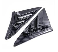 Rear Side Window Louvers Side Window Sunshades 2X Rear Side Window Louvers Fit For Honda Civic Type R Hatchback 2020 2021 ABS Air Vent Scoop Shutter Shades(Carbon Fiber Look)