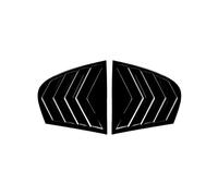 Rear Side Window Louvers Side Window Sunshades Car Side Window Louvers Stickers Cover Vent Fit For BMW 5 Series E60 2005-2010 2pcs Cars Exterior Accessories(Glossy Black)