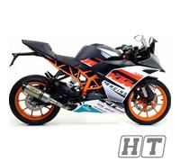 Rear silencer Thunder Titanium, carbon end cap Arrow with ABE