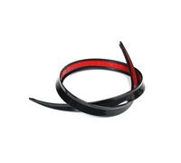 Rear Spoiler 1.2m .5m Universal Car Rear Roof Lip Spoiler Tail Trunk Wing Sticker PU DIY Refit Trim Decor Rubber Rear Wing Car Spoiler(1.2m Black)