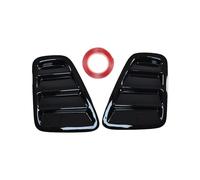 Rear Spoiler Compatible with Fiat 500 Abarth 595 695 (2016-2024) Tail Light Cover and Decorative Sticker Gloss Black Rear Bumper Diffuser and Tail Light Insert Decal