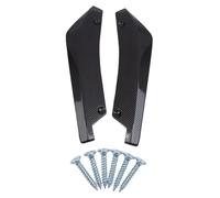 Rear Spoiler Lip Car Front Rear Bumper Strip Lip Spoiler Diffuser Splitter Scratch Protector 1 Pair Carbon Fiber Winglets Side Skirt Extension Spoiler(Carbon fiber)