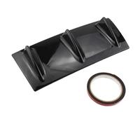 Rear Spoiler Shark Fin Style Chassis Spoiler Diffuser 3 5 Fins Rear Back Bumper Lip Splitter Black ABS Plastic For Universal Car DPQ001 Rear Spoiler Wing(3 Fins-BK)