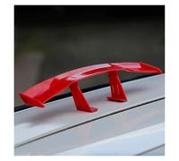 Rear Spoiler Tail Wing Car Universal Mini Spoiler Tail Wing Carbon Fiber Look Mini Modified Tail Wings Model Auto Styling Decoration Car Accessories(Small red)