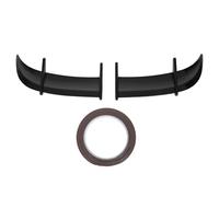 Rear Spoiler Wing 2Piece For AK Style Car Rear Trunk Spoiler Wind Pressure Reduction Tail Spoiler Lid Wing For MK6 Models Car Rear Spoiler(Black)