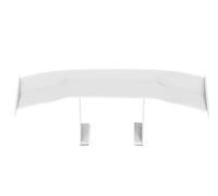 Rear Spoilers ABS Auto Accessories Black Blue Red White Grey GT Style Winglet Carbon Look Car Rear Spoiler Small Wings Small Model Decoration Spoiler Lip Wing(WHITE)