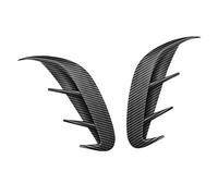 Rear Spoilers Rear Bumper Side Spoiler Air Vent Trim For Mercedes For Benz C Class W205 2022 Sport ABS Carbon Fiber Look Canard Cover Fin Splitter
