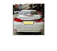 Rear Spoilers Tail Wing For City 2015 2016 2017 2018 With LED Lights Rear Trunk Lid Boot Ducktail Lip Spoiler Wings Black Carbon Car Tuning Accessories(White)