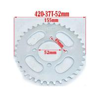 Rear Sprocket 420 428 37T 52mm 37 Tooth Chain For ATV Quad Pit Dirt Bike Motorcycle Motor Moped(420-37T-52MM)