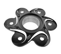 Rear Sprocket Cover Compatible With Ducati Diavel Multistrada(Black Silver) | Fits Diavel 1200 1200S 1200R V4S 1260 V2 V4 XDiavel s; Fits Multistrada 1200 1260; Also Drive Flange Cover