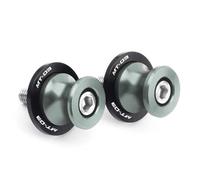 Rear Stand Slider Motorcycle 6MM Swingarm Spools Rear Stands Screw Sliders Accessories For Y-AMAHA MT03 MT10 MT 03 10 MT-03 MT-10(Gray1)