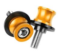 Rear Stand Slider Motorcycle Accessories Stand Screw Swingarm Spools Slider For KAWASAKI For NINJA ZX14R ZX-14R ZX14 ZZR 1400 2006-2015 8MM 10MM(Yellow,10MM)