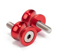 Rear Stand Slider Motorcycle Accessories Swingarm Spools Slider Stand Screws For Y-AMAHA MT07 MT-10 YZF-R3 YZF-R15 FZ1 FZ6 FZ6R 6MM(Black- Silver)