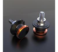 Rear Stand Slider Motorcycle Swing Arm Spools Slider Stand Bobbins For H-onda CBR1000RRR CBR1100XX CBR125 CBR125R CBR150R CBR250 CBR250R 8MM(BlackOrange)