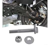 Rear Suspension Camber Bolt Kit For Ford Focus Mk2 2005-2012 - Adjustable Alignment Hardware Eccentric Screw Set Silver Metal 2pcs