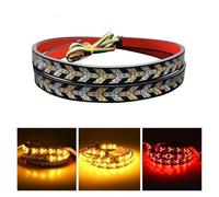 Rear Tail Lamp 12V Car Brake Turn Light Signal Flexible RV SUV LED Strip Rear Tail Reverse Double Flash Lights For Pickup Trunk For Cargo For Jeep light cover(240cm 95in)